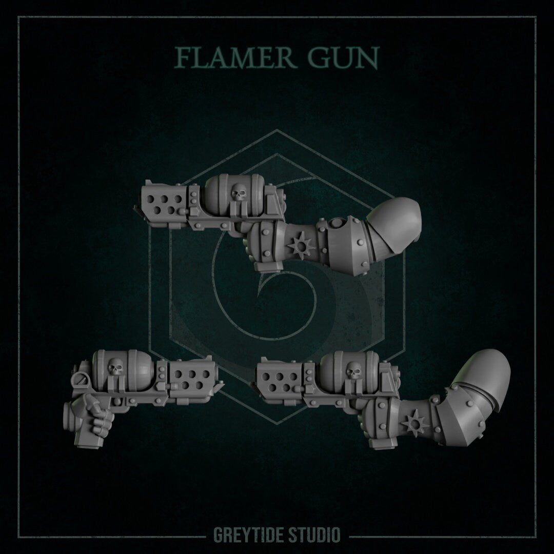 Eternal Pilgrims - Flamer Gun Left Hand - GreyTide Studio