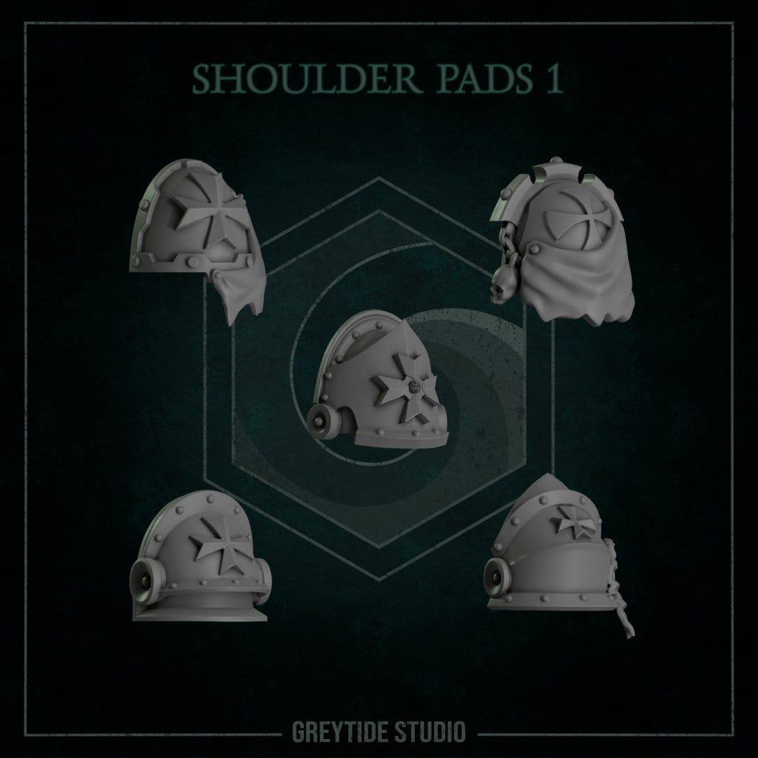 Eternal Pilgrims - Shoulder Pads #1 - GreyTide Studio