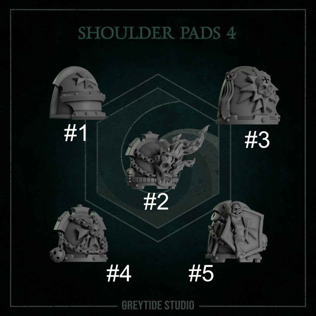 Eternal Pilgrims - Shoulder pads #4 - GreyTide Studio