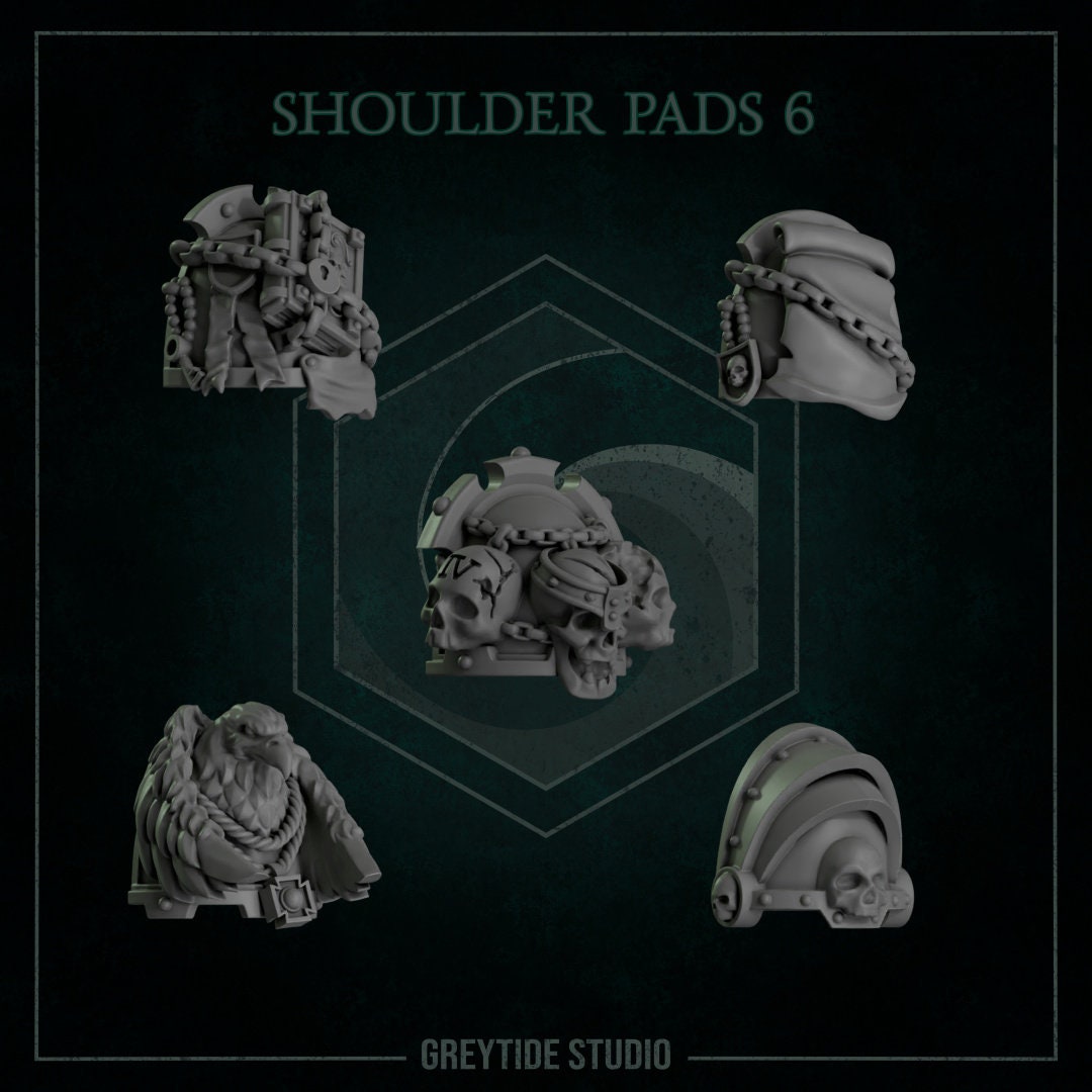 Eternal Pilgrims - Shoulder Pads #6 - GreyTide Studio