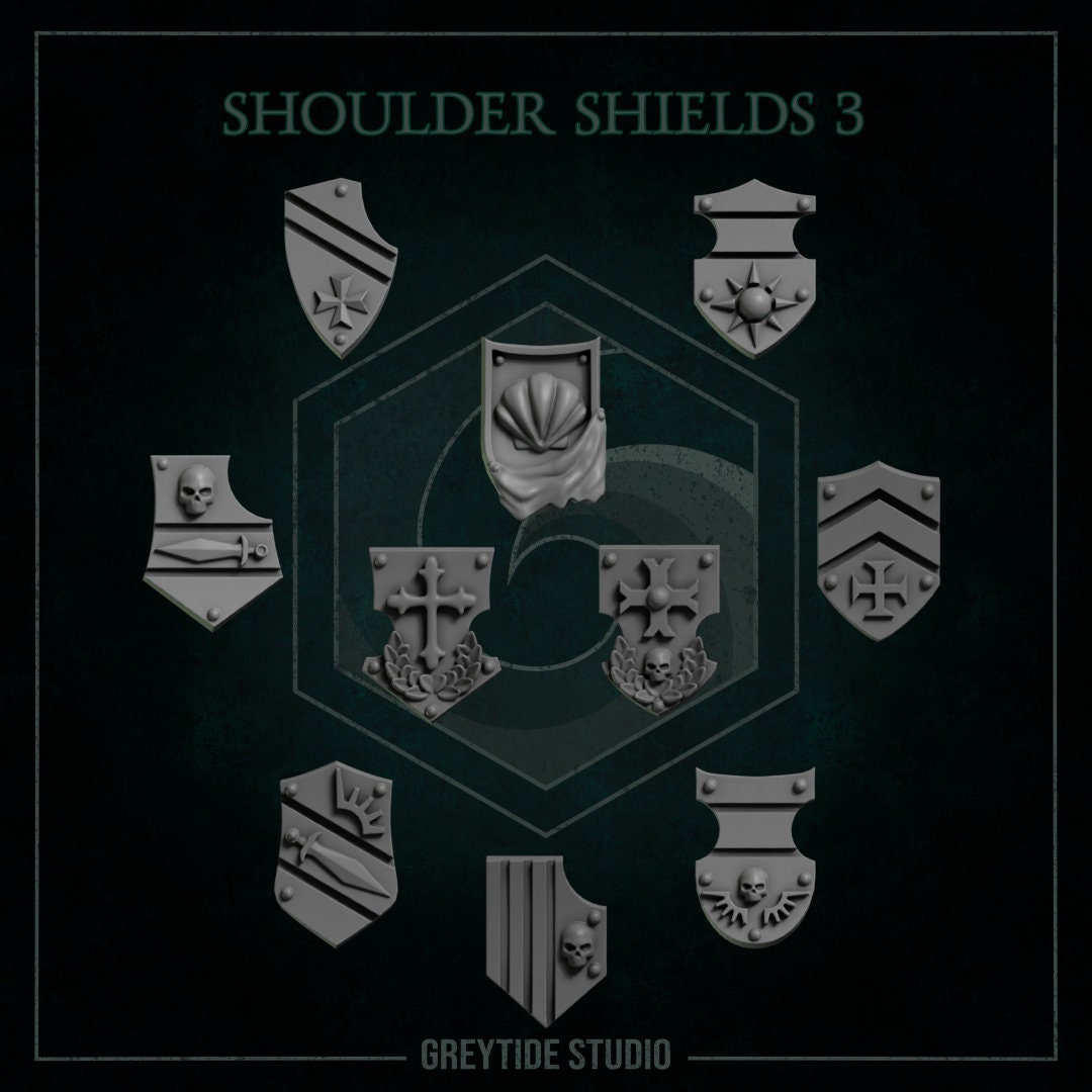 Eternal Pilgrims - Shoulder Shields #3 - GreyTide Studio