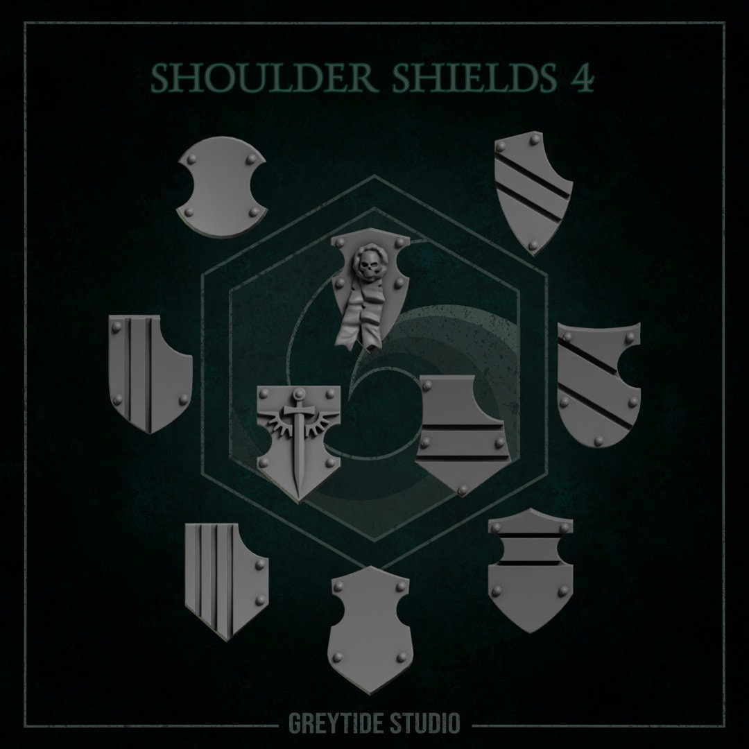 Eternal Pilgrims - Shouldershields #4 - GreyTide Studio