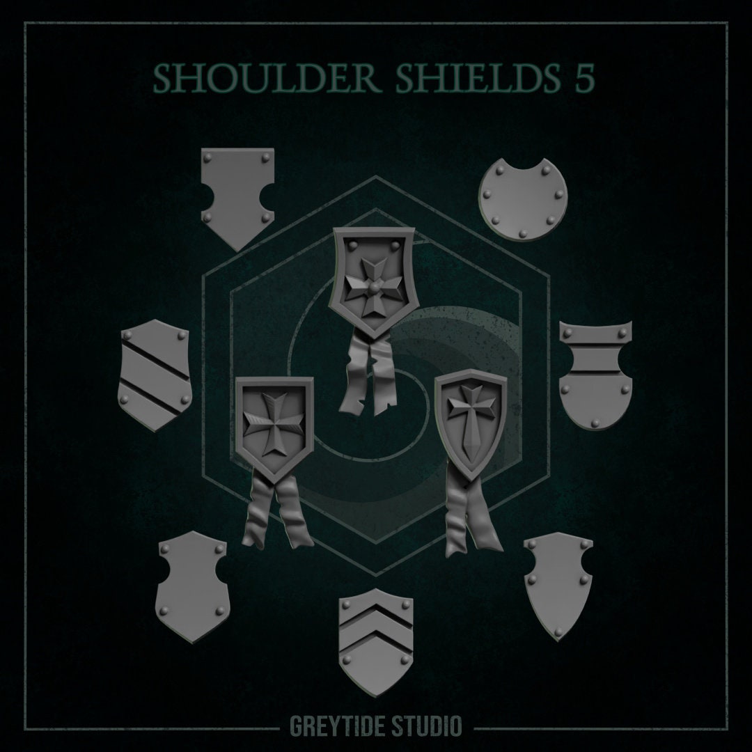 Eternal Pilgrims - Shoulder Shields #5 - GreyTide Studio