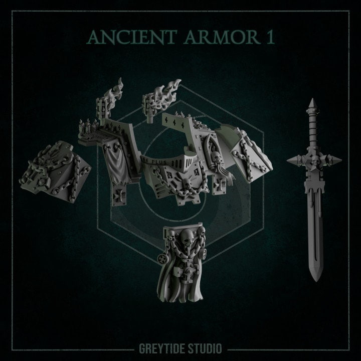 Eternal Pilgrims - Upgrade Kit 1 for Ancient Armor Big War Robot - GreyTide Studio