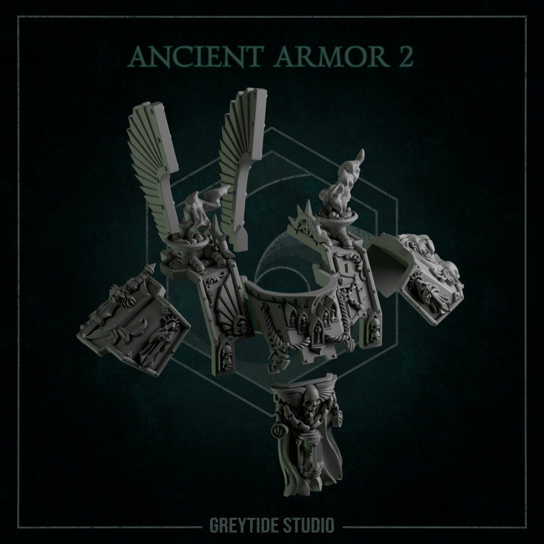 Eternal Pilgrims - Upgrade Kit 2 for Ancient Armor Big War Robot - GreyTide Studio