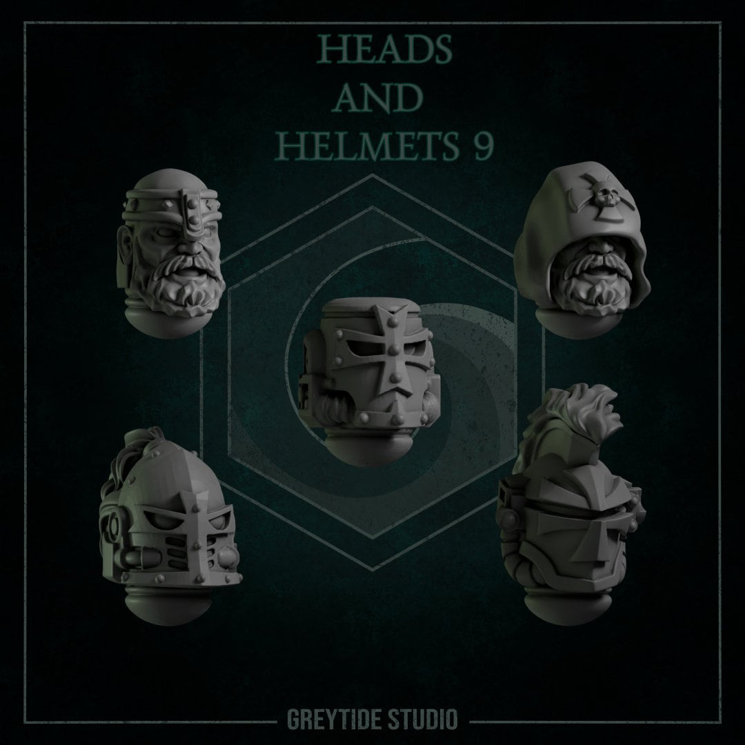 Eternal Pilgrims - Heads and Helmets #9 - GreyTide Studio