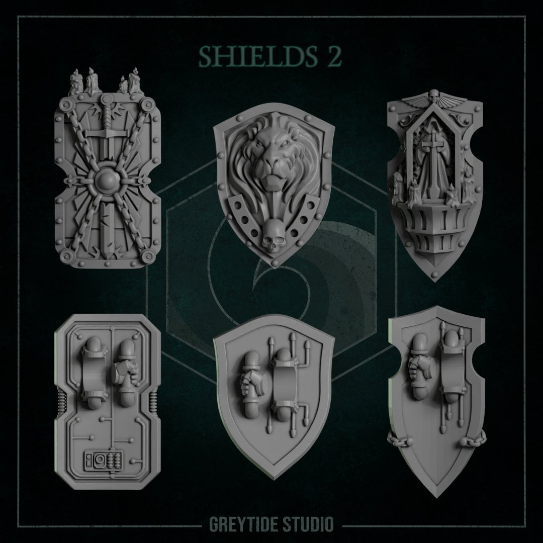 Eternal Pilgrims - Shields #2 Right Hand - GreyTide Studio