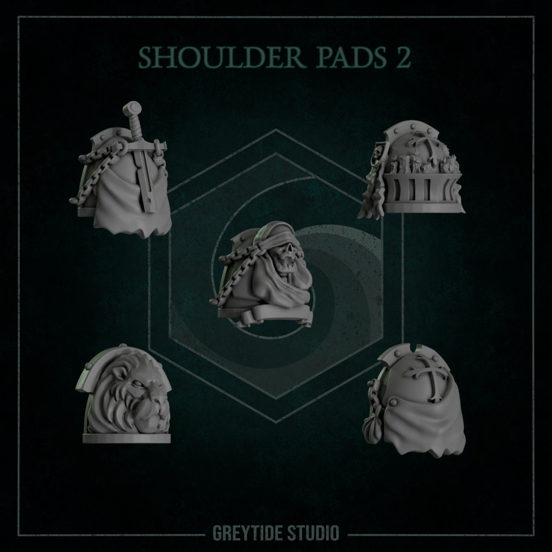 Eternal Pilgrims - Shoulder Pads #2 - GreyTide Studio
