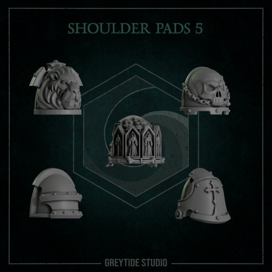 Eternal Pilgrims - Shoulder Pads #5 - GreyTide Studio