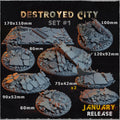 Destroyed City - Toppers - 32mm Basing