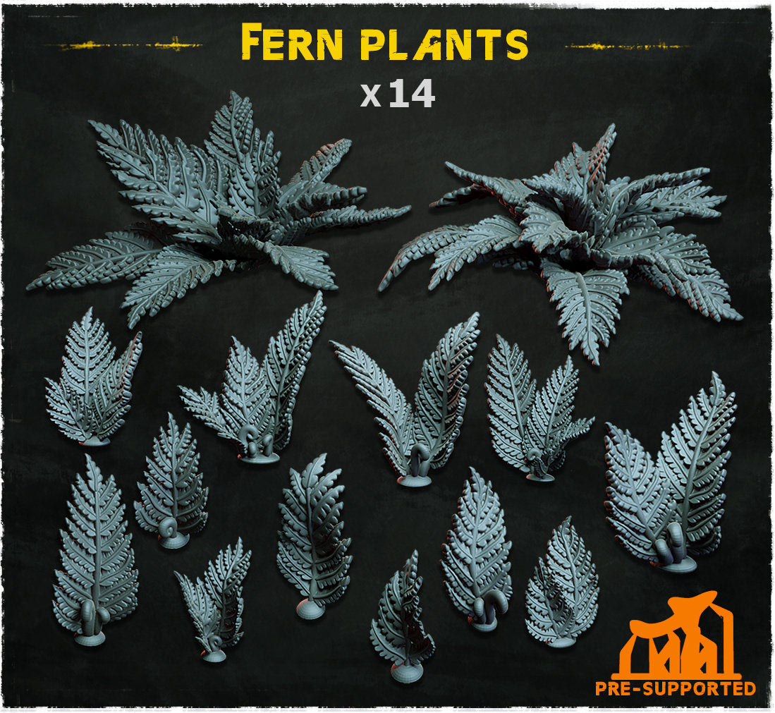Fern plants - Basing Bits - 32mm Basing