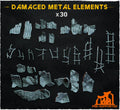 Damaged Metal Elements - Basing Bits - 32mm Basing