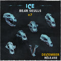 Bear Skulls - Basing Bits - 32mm Basing