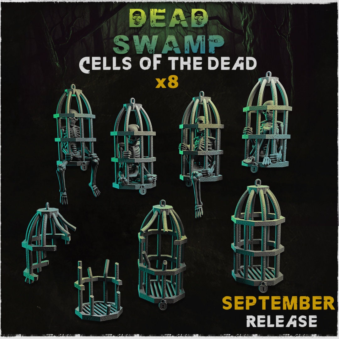 Cell of the Dead - Dead Swamp - Basing Bits - 32mm Basing