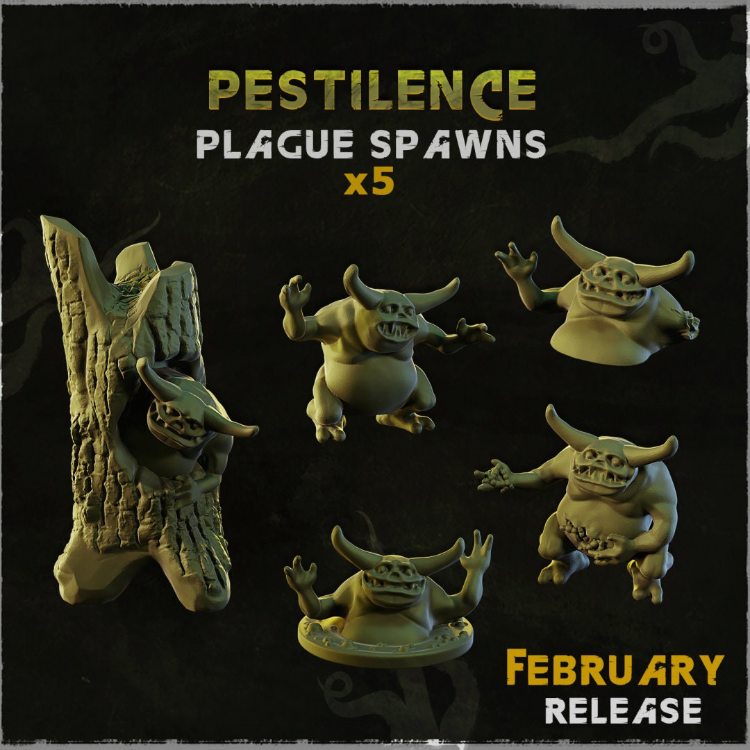 Pestilence - Plague Spawns - Basing Bits - 32mm Basing