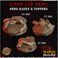 Blood and death - Hero Base Toppers - 32mm Basing