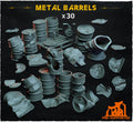 Metal barrels - Basing Bits - 32mm Basing