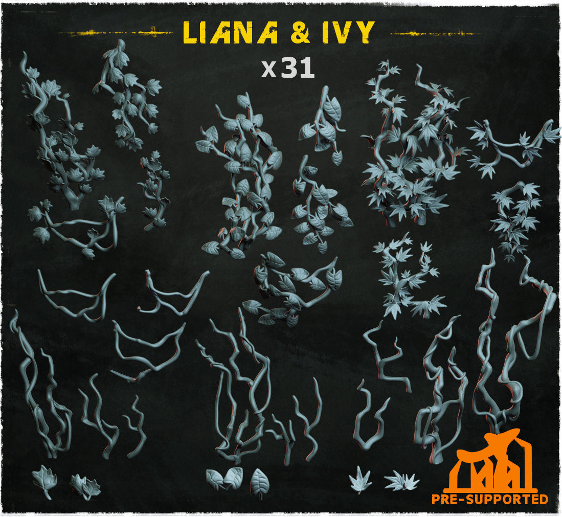 Liana & ivy - Basing Bits - 32mm Basing
