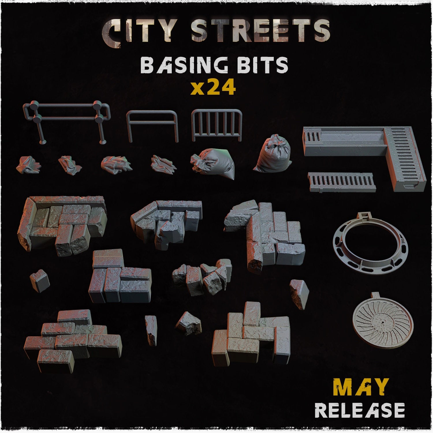 City Streets - Basing Bits - 32mm Basing