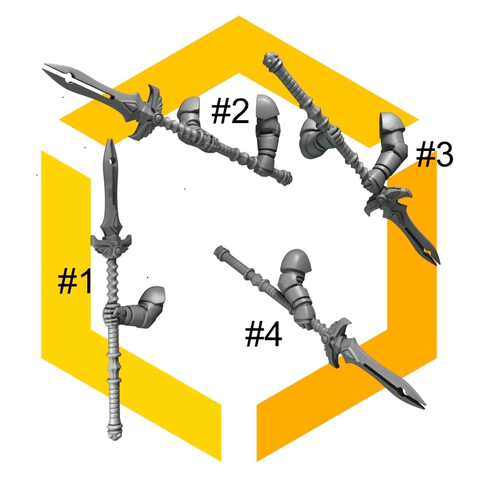 Crimson Lords - Two handed spears #1 - GreyTide Studio