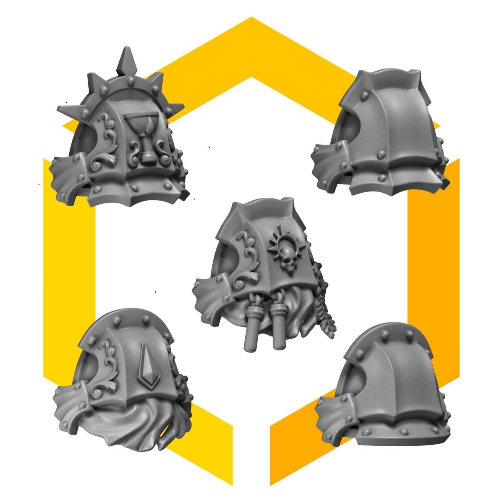 Crimson Lords - Shoulderpads #3 - GreyTide Studio