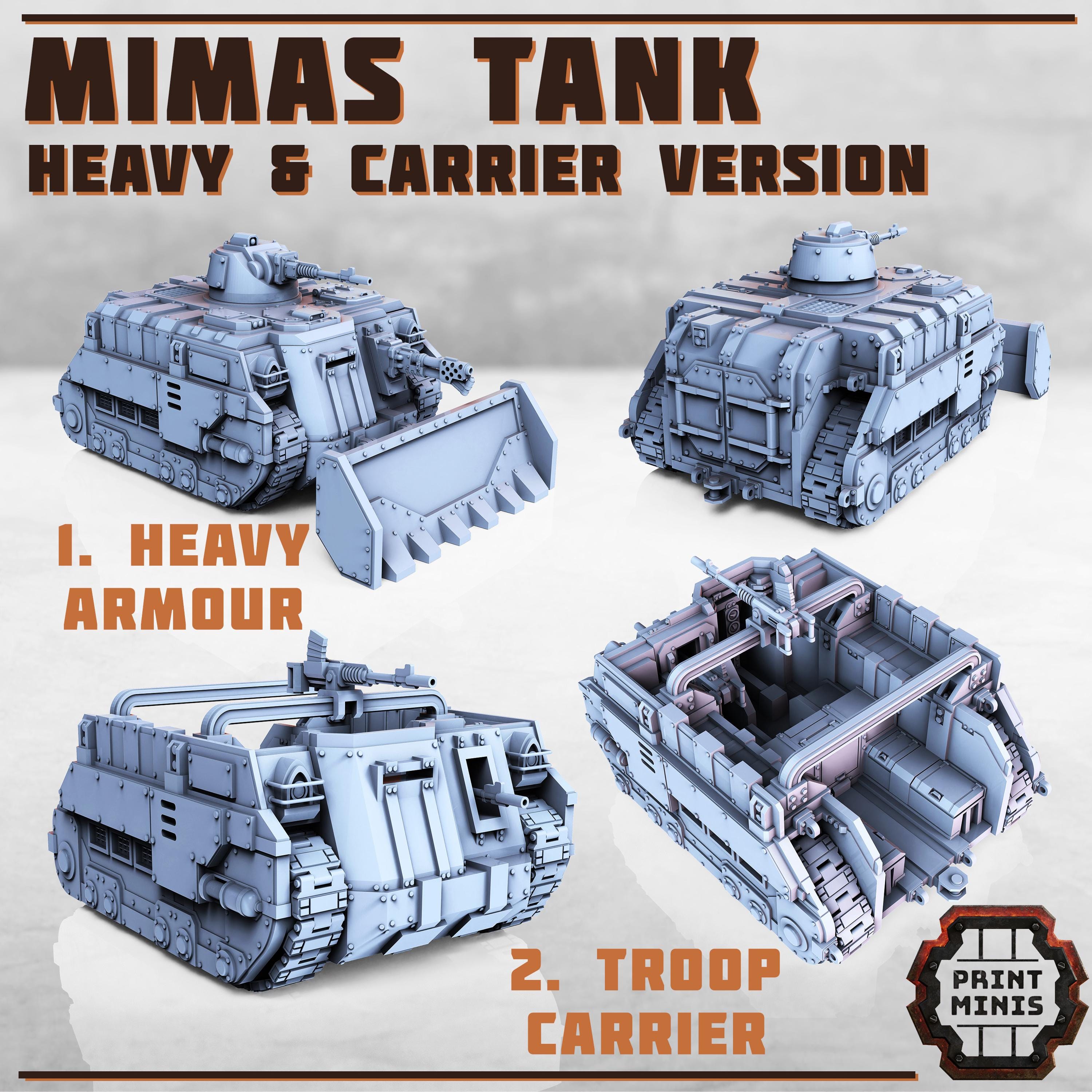 Print Minis - Mimas Tank