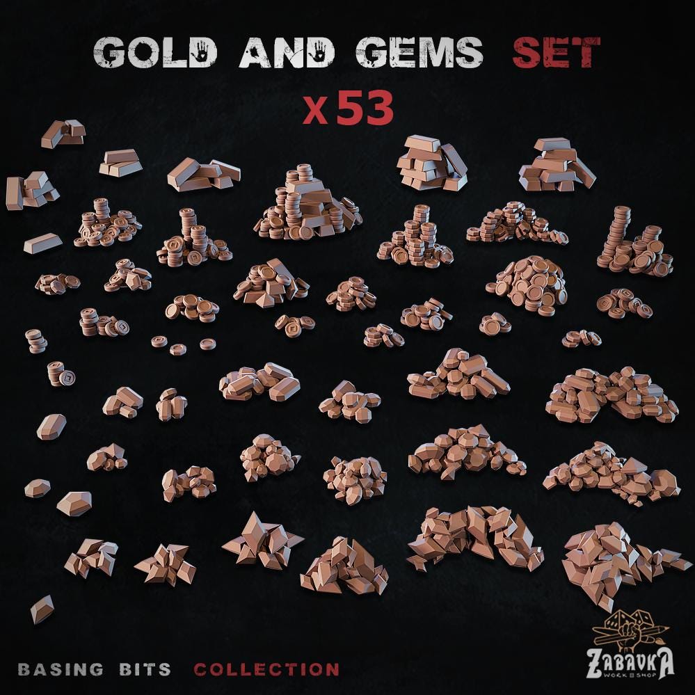 Gold & Gems - Basing Bits - 32mm Basing