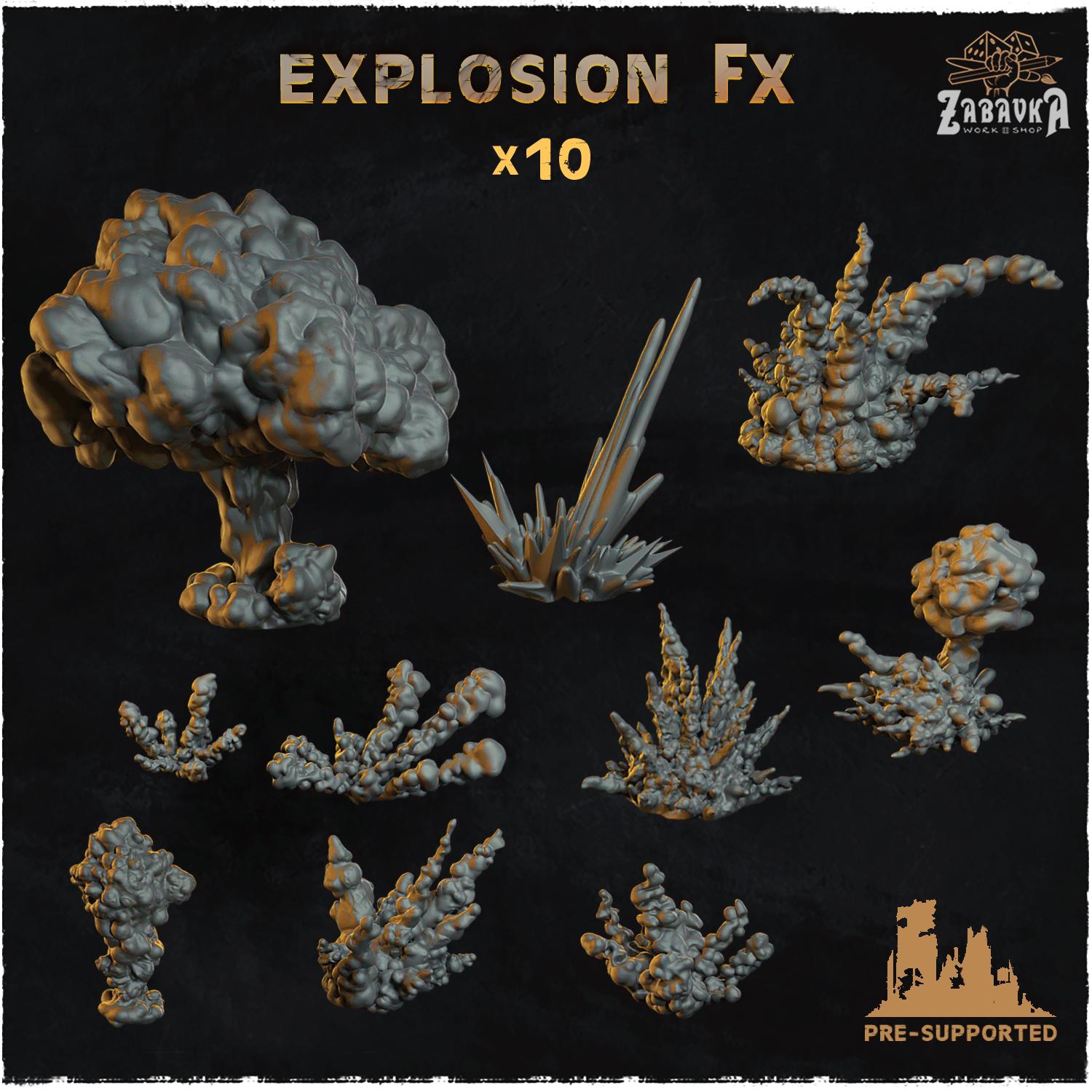 Explosion FX - Basing Bits - 32mm Basing