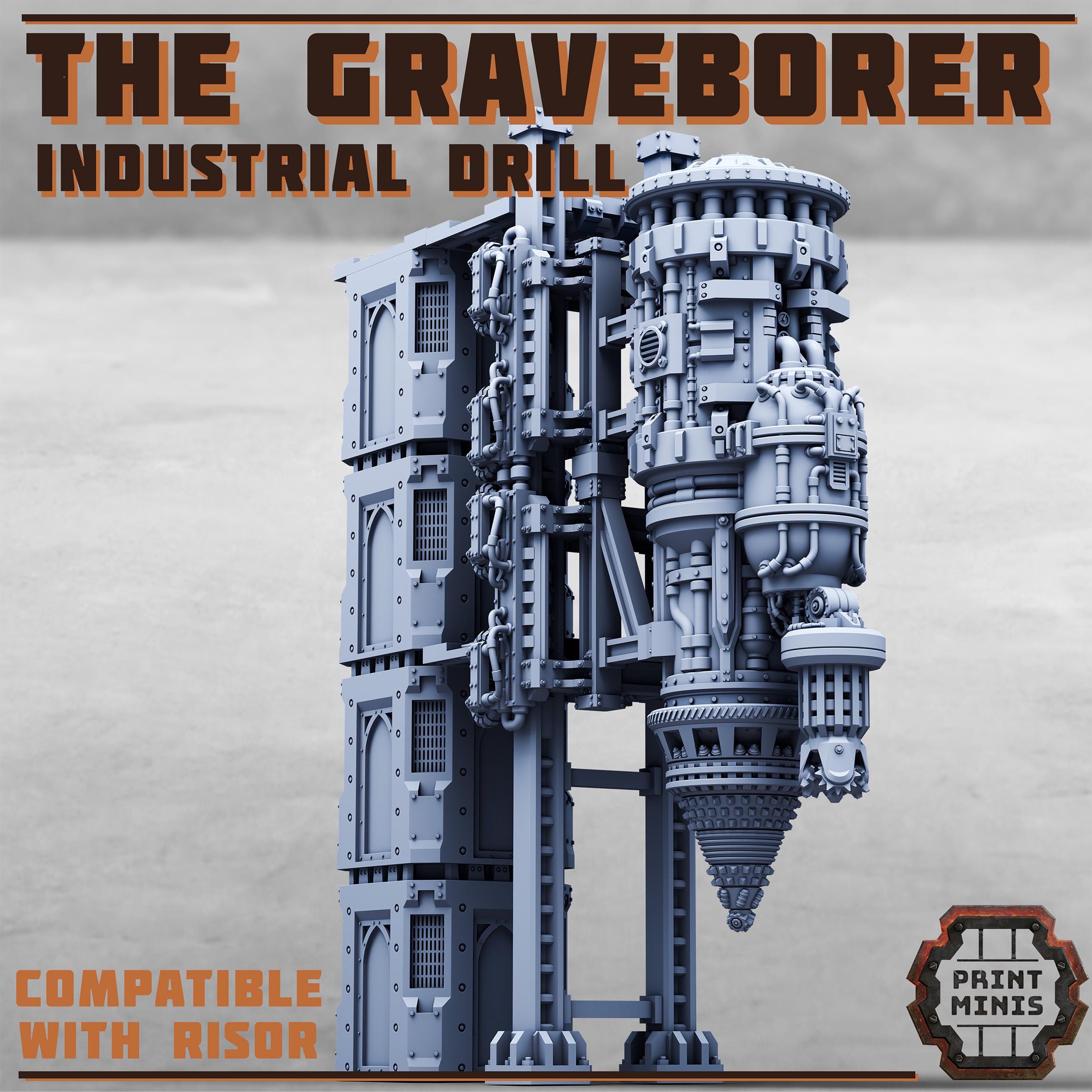 Print Minis - The Graveborer - Industrial Drill