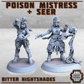 Print Minis - Poison Mistress + Seer - Nightshades