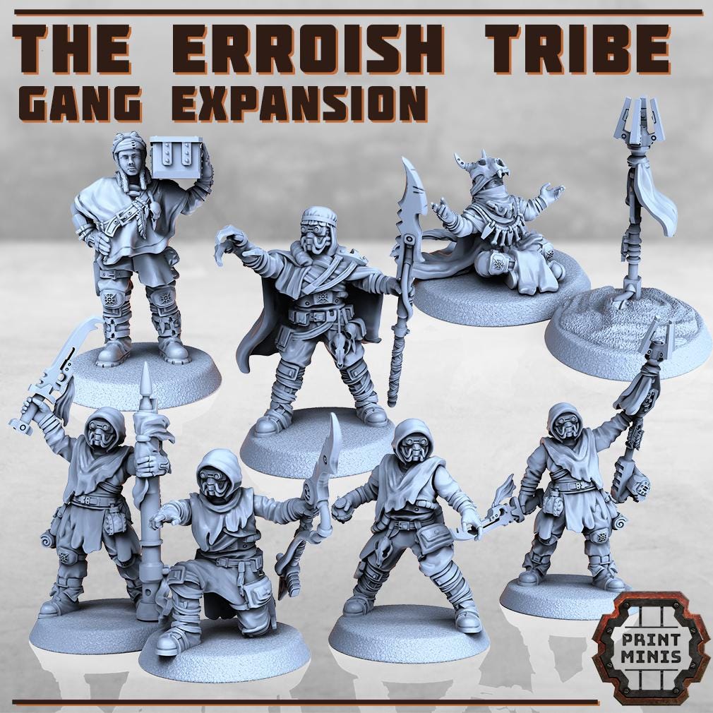 Print Minis - The Erroish Tribe - Gang Expansion