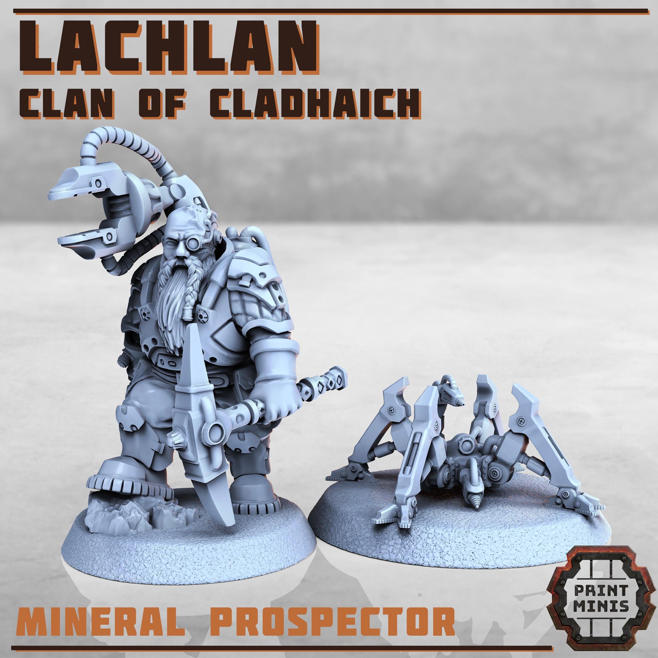 Print Minis - Clan of Cladhaich - Prospector
