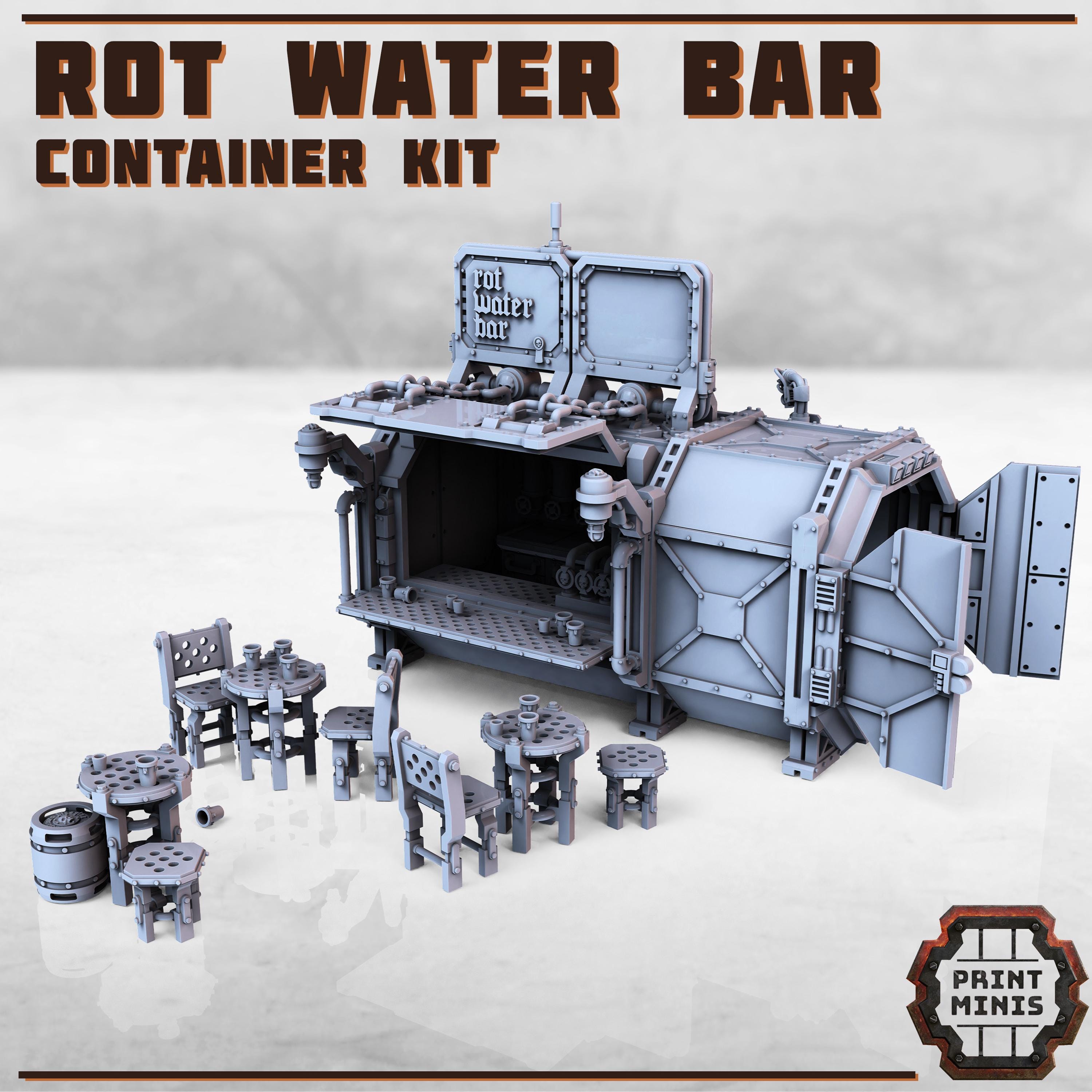 Print Minis - Rot Water Bar - Container Kit