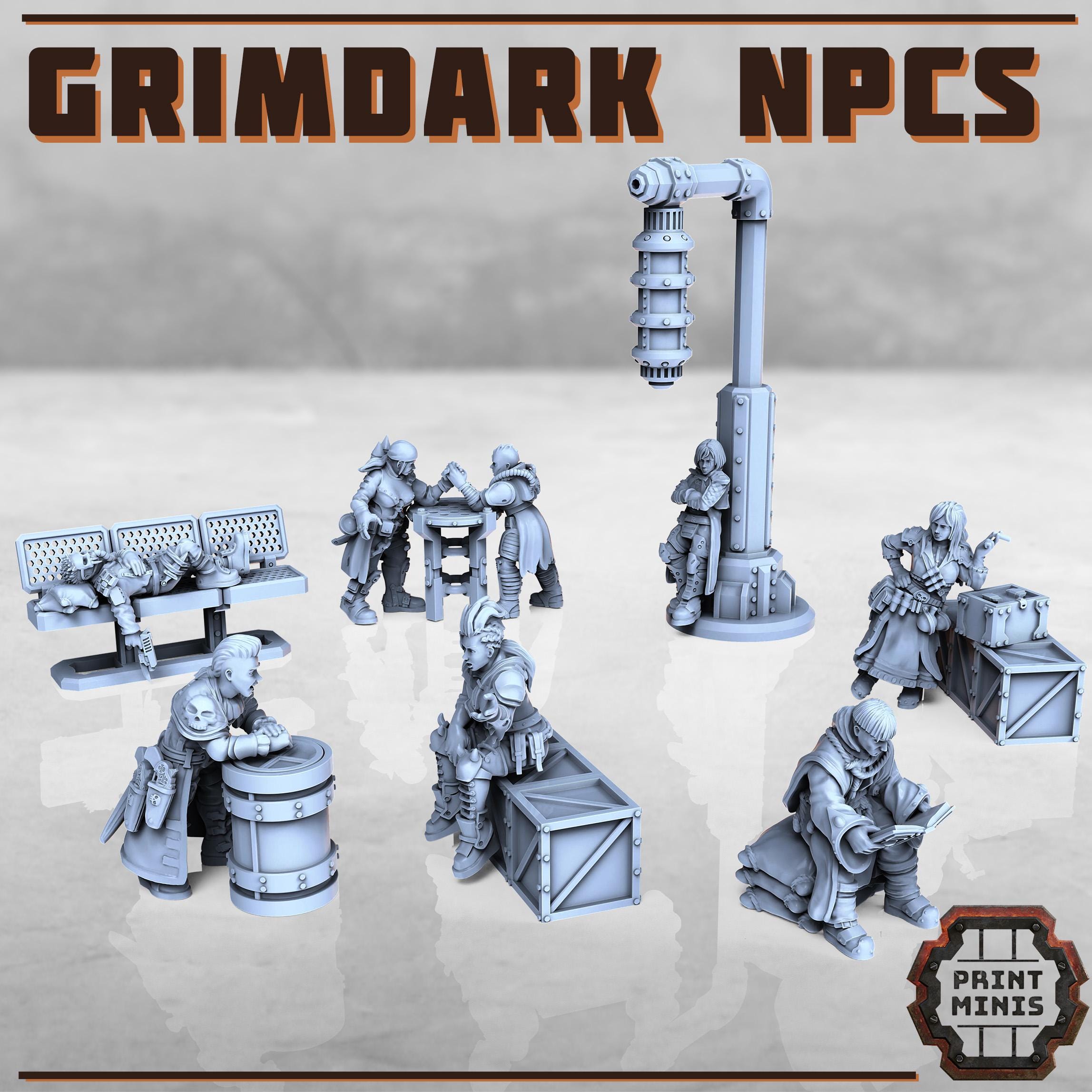 Print Minis - Grimdark NPCs Kit