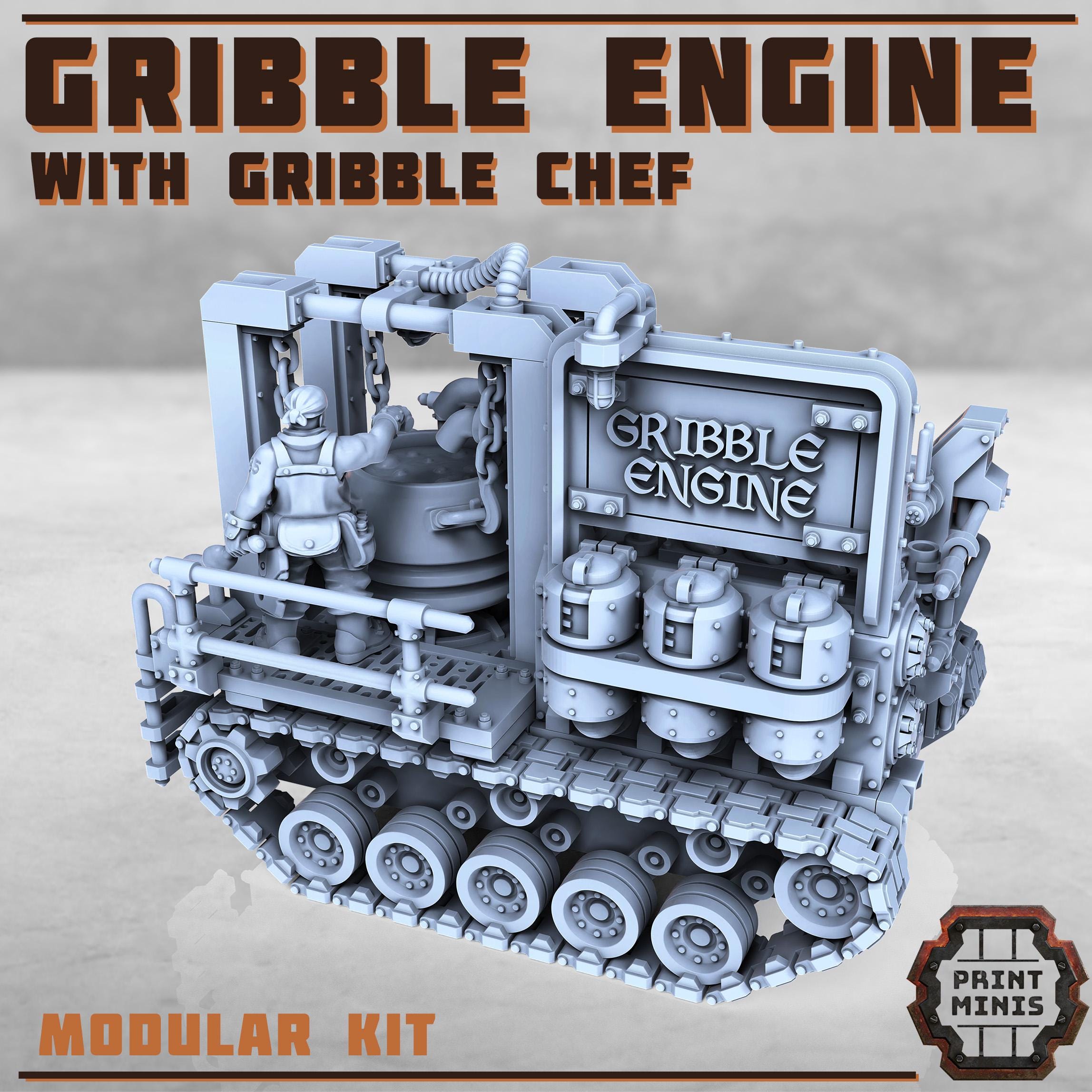 Print Minis - Gribble Engine with Chef