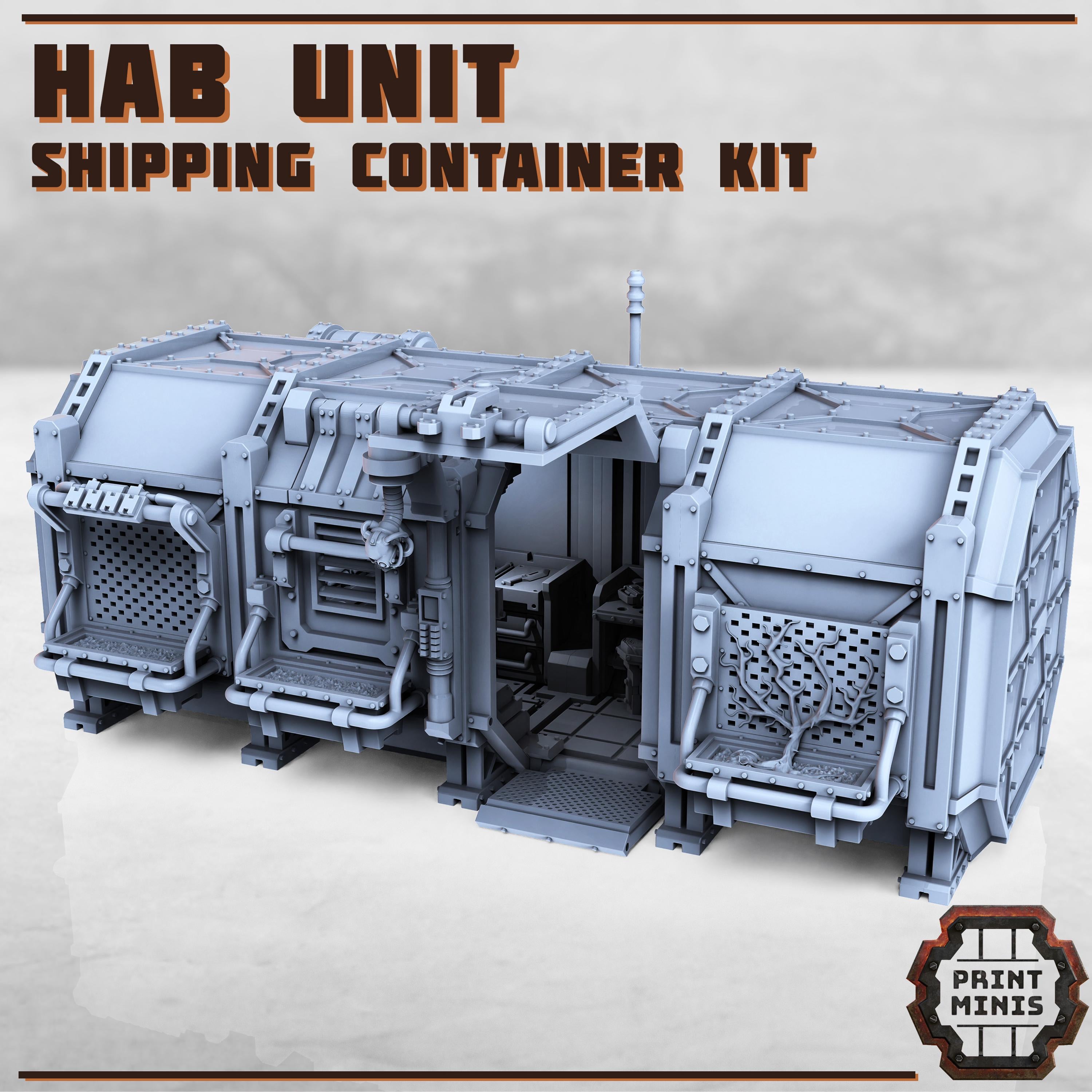 Print Minis - Shipping Container Habitation Unit