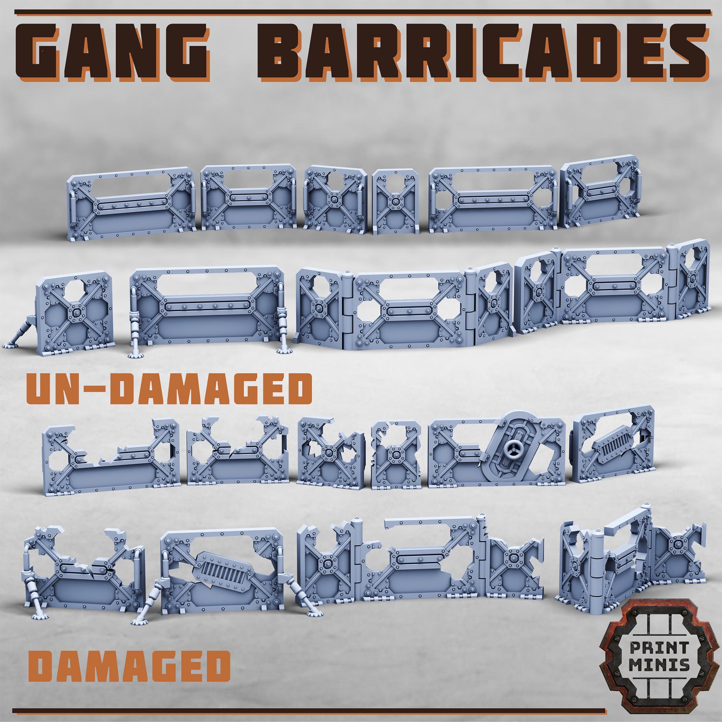 Print Minis - Gang Barricades