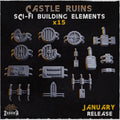 Sci-Fi Building Elements - Basing Bits - 32mm Basing