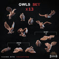 Owls - Basing Bits - 32mm Basing