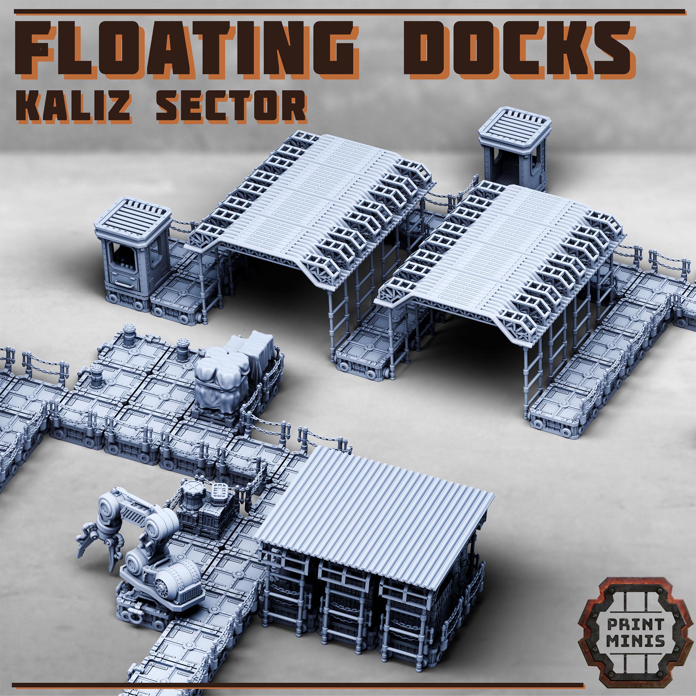 Print Minis - Floating Docks - Kaliz Sector