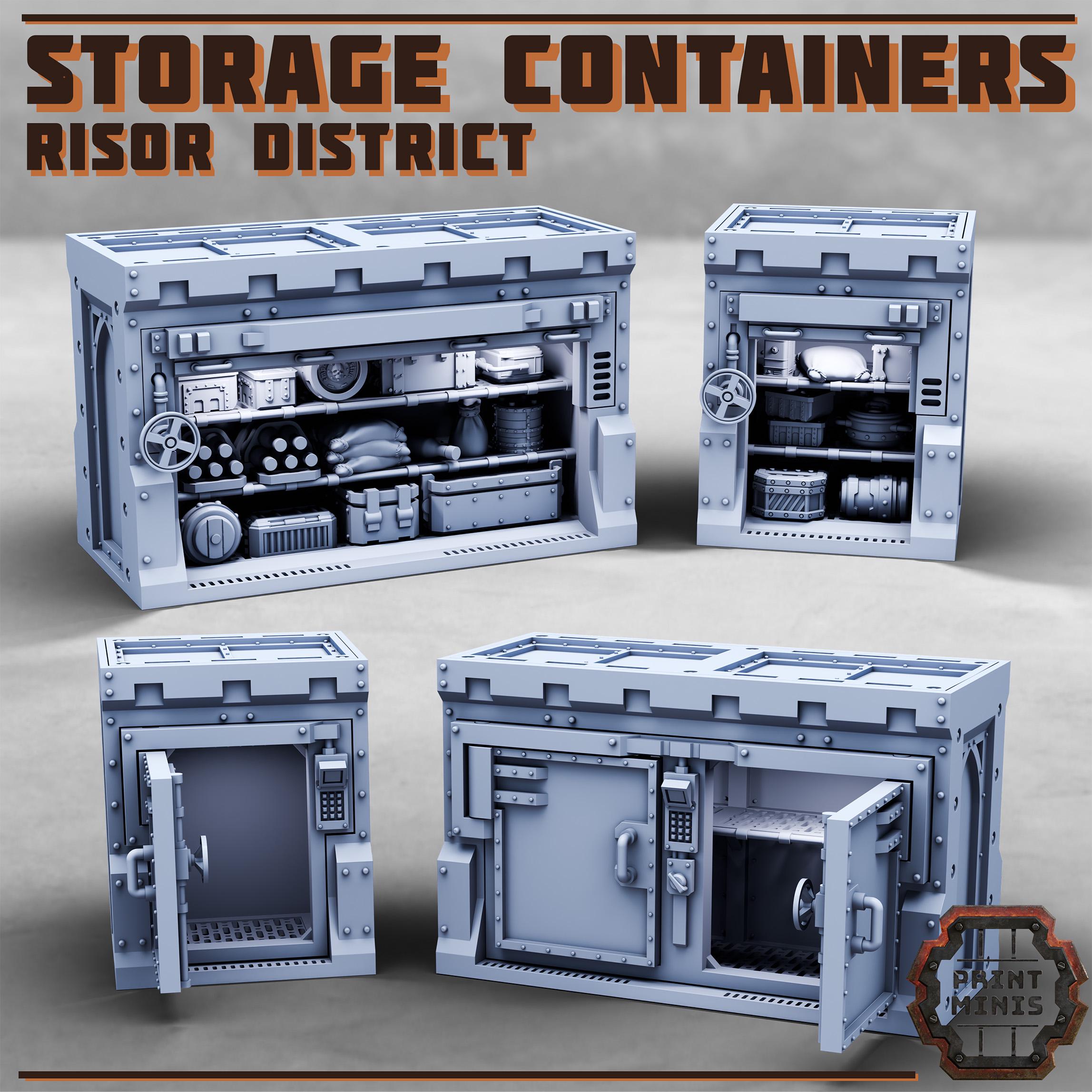 Print Minis - Storage Containers - Risor District