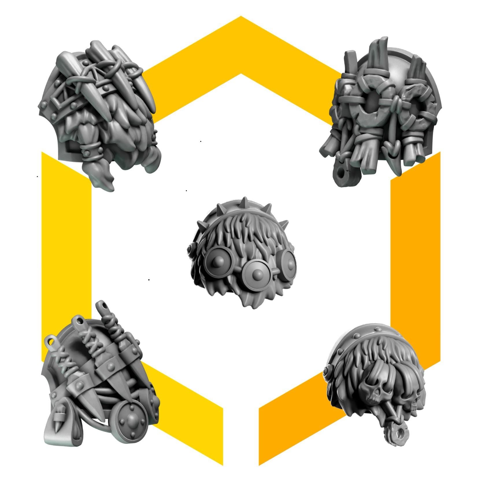 Primal Hounds - Reivers Shoulderpads #5 - GreyTide Studio