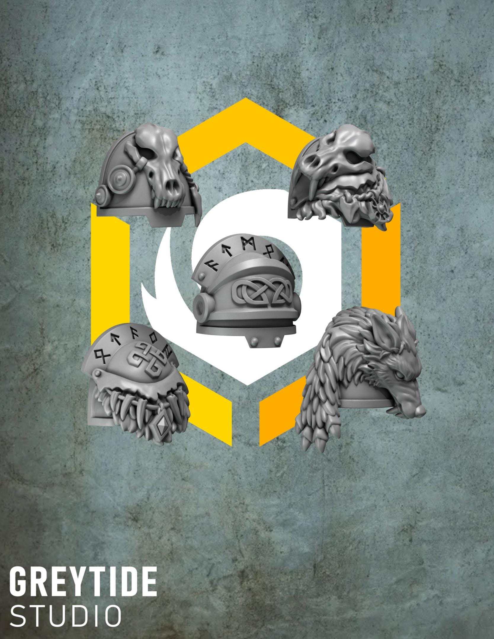 Primal Hounds - Termi Shoulderpads #1 - GreyTide Studio