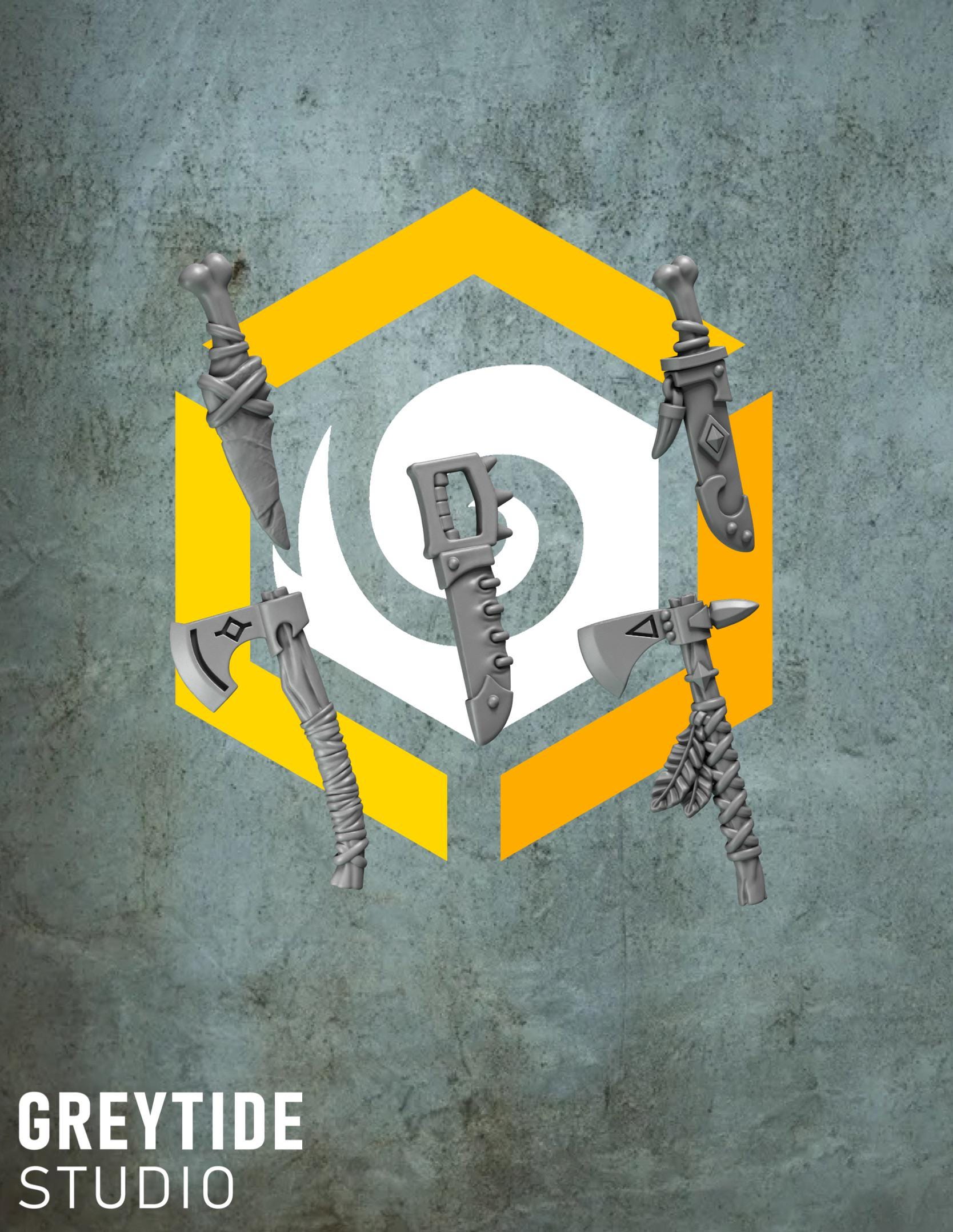 Primal Hounds - Belt Weapons - GreyTide Studio