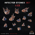 Infected Stones - Basing Bits - 32mm Basing