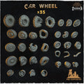 Car wheels - Basing Bits - 32mm Basing