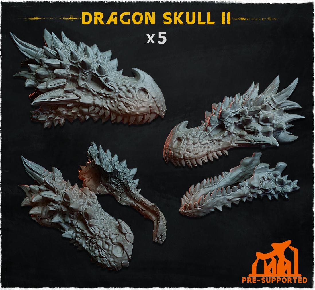 Dragon Skull 2 - Basing Bits - 32mm Basing