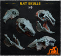 Rat skulls - Basing Bits - 32mm Basing