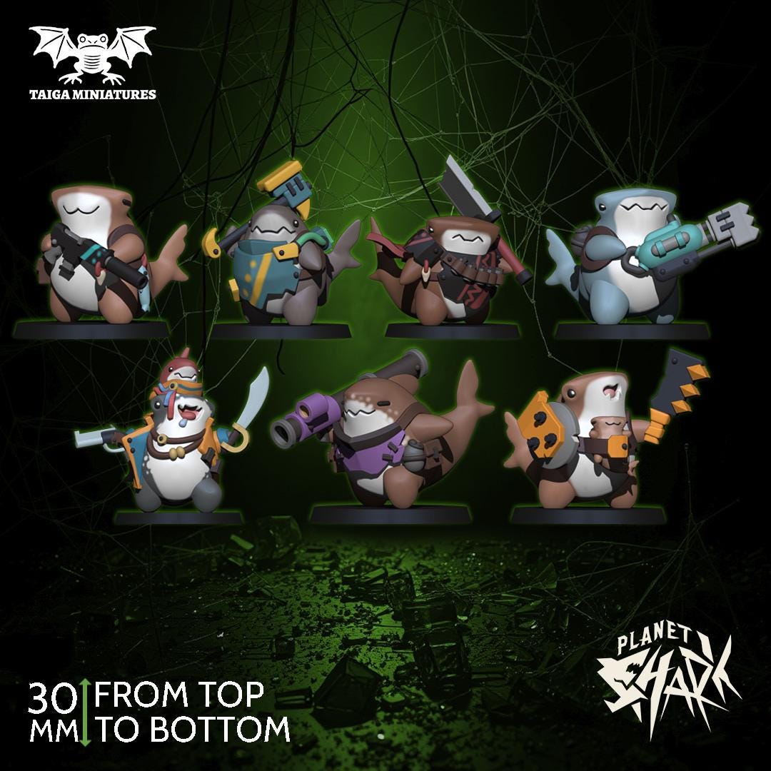 Planet Shark - Bulls Squad 2 - Taiga Miniatures
