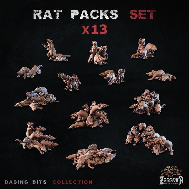 Rat Packs - Basing Bits - 32mm Basing
